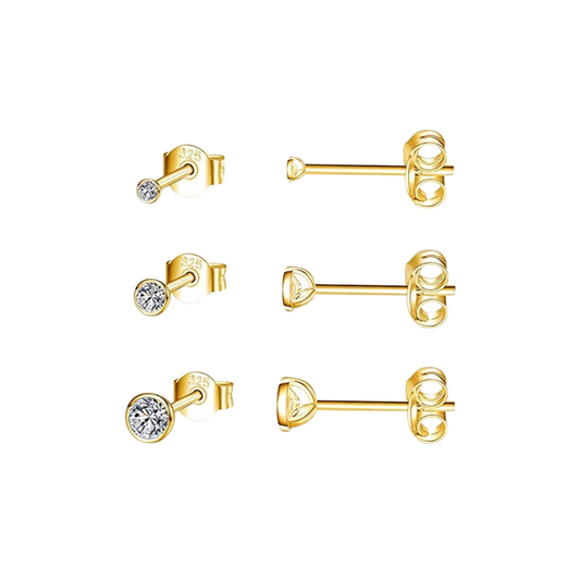 Trio Diamond Studs