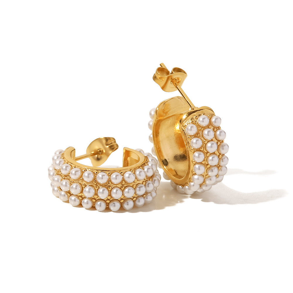 Pearl Hoops