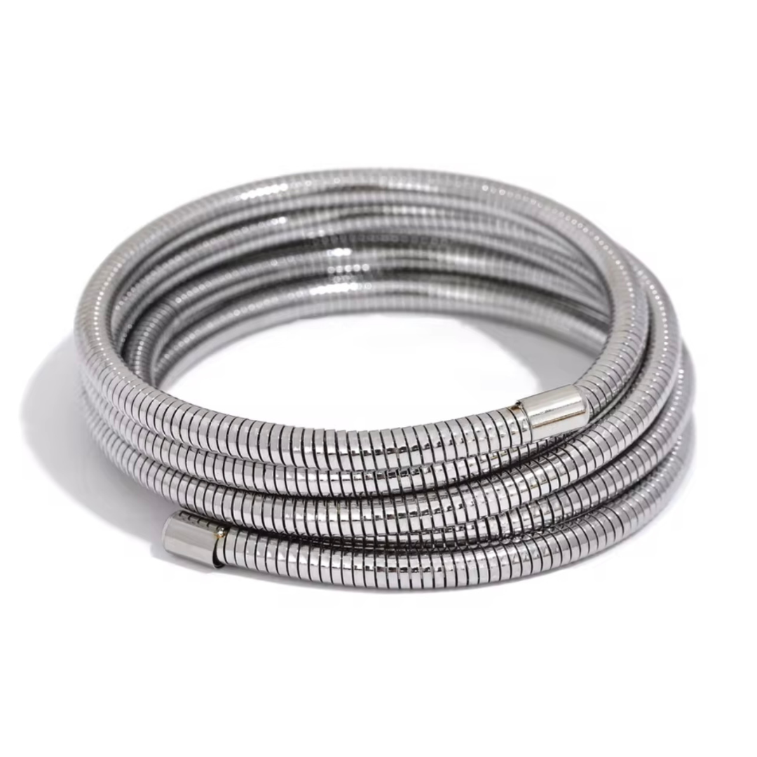 Antonella Multi Bangle Silver